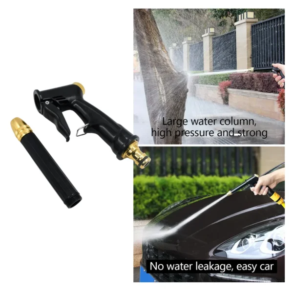 Plastic Body, Metal Trigger & Brass Nozzle Water Spray Gun For Water Pipe