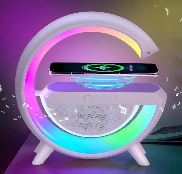 3 in 1 Bluetooth Speaker & Wireless Charger With LED Light