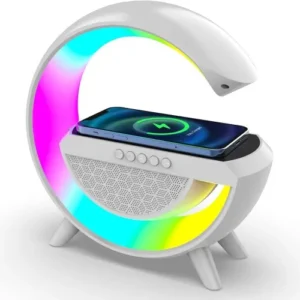 3 in 1 Bluetooth Speaker & Wireless Charger With LED Light